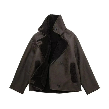 Biker Winterjas Teddy Voering Warm en Stoer