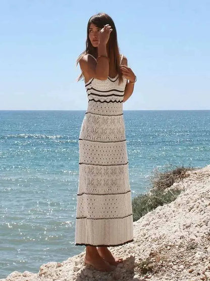 Midi Strandjurk Zomerse Sling Jurk voor Vrouw