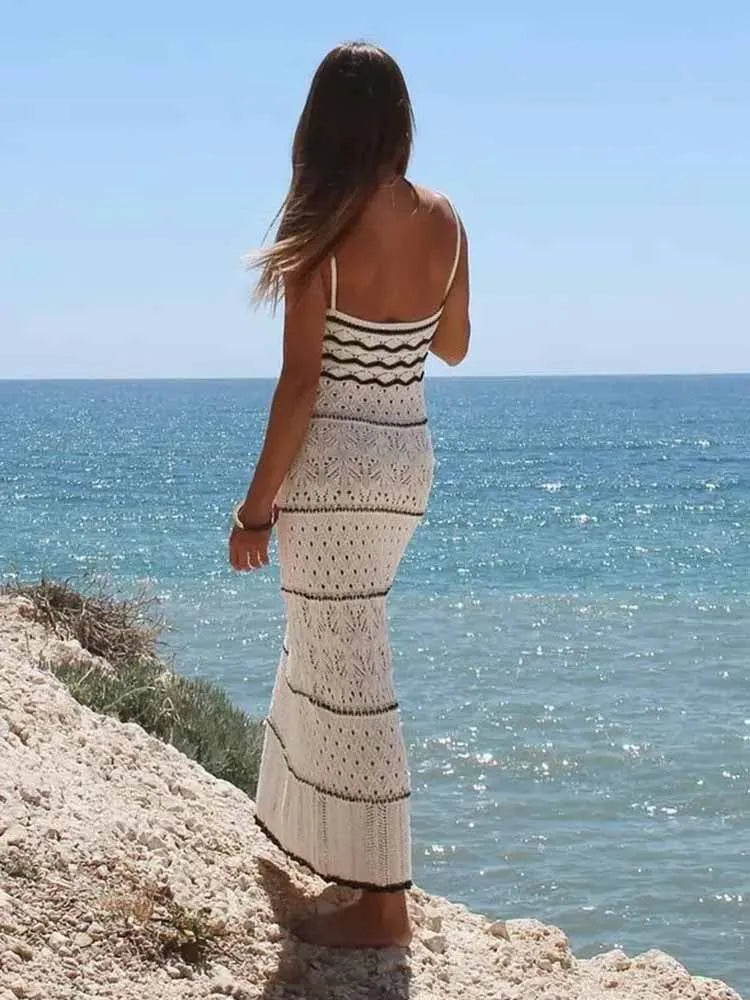 Midi Strandjurk Zomerse Sling Jurk voor Vrouw