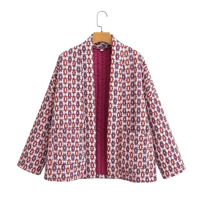 Vest voor Vrouwen met Unieke Bedrukking Retro Stijl