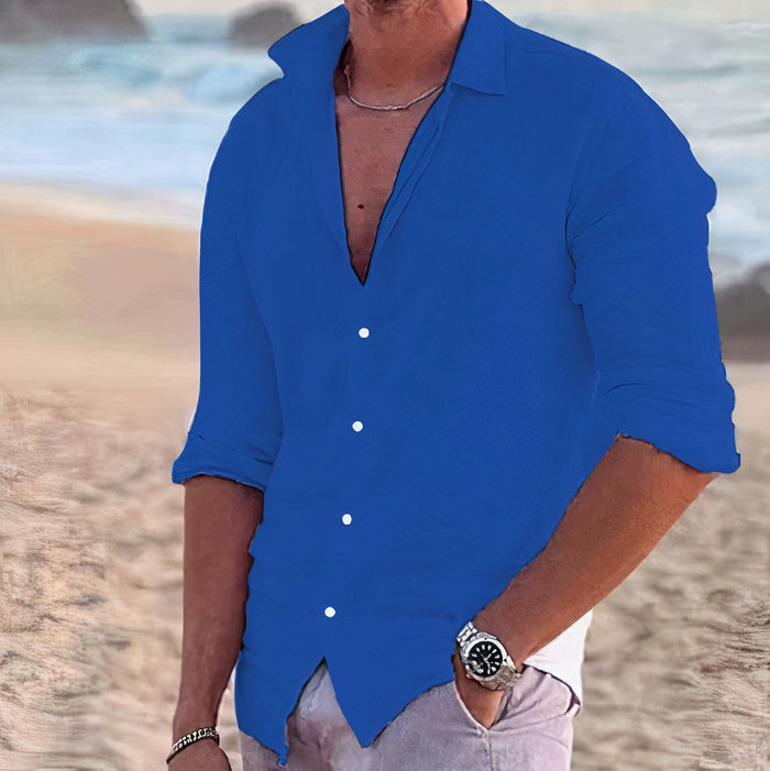 Linnen Overhemd Heren Casual Zomer