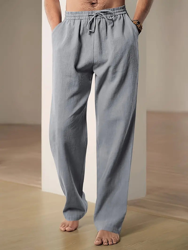 Linnen Broek Zomerse Comfortabele Stijl voor Mannen