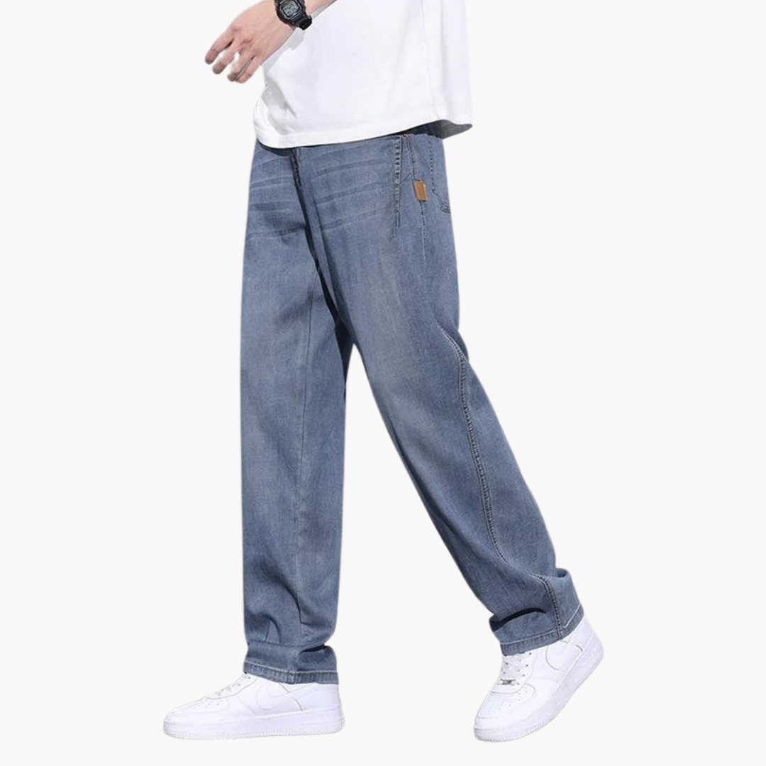 Heren Jeans Loose Fit Retro Casual Stijl