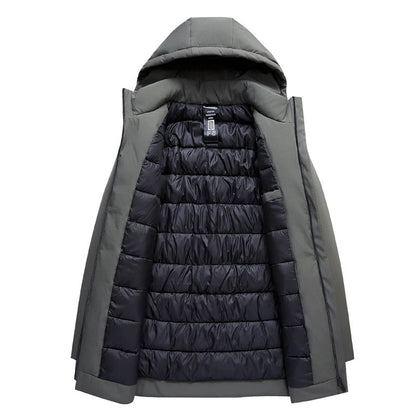 Heren Winterjas Slim Fit met Afneembare Capuchon