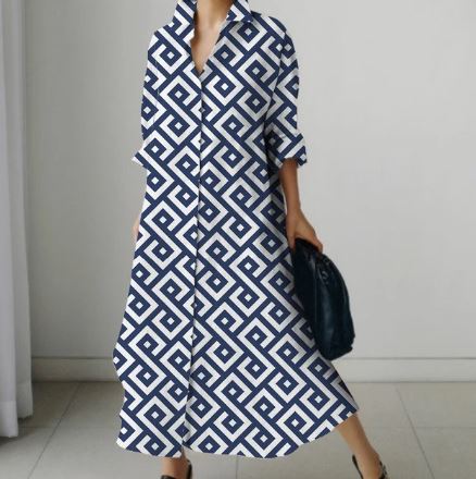 Zomerjurk Dames Bloemprint Jurk voor Vrouw
