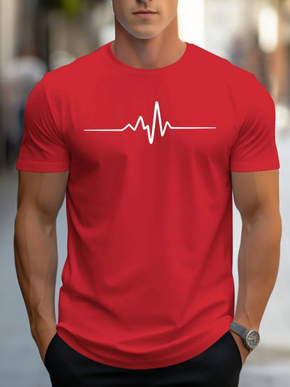 Mannen T Shirt Slim Fit met Grafische Print