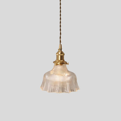 Hanglamp Glas Brons Verstelbare Kabel Woonkamer Eettafel Transparante Glazen Hanglamp Sfeerverlichting Vintage