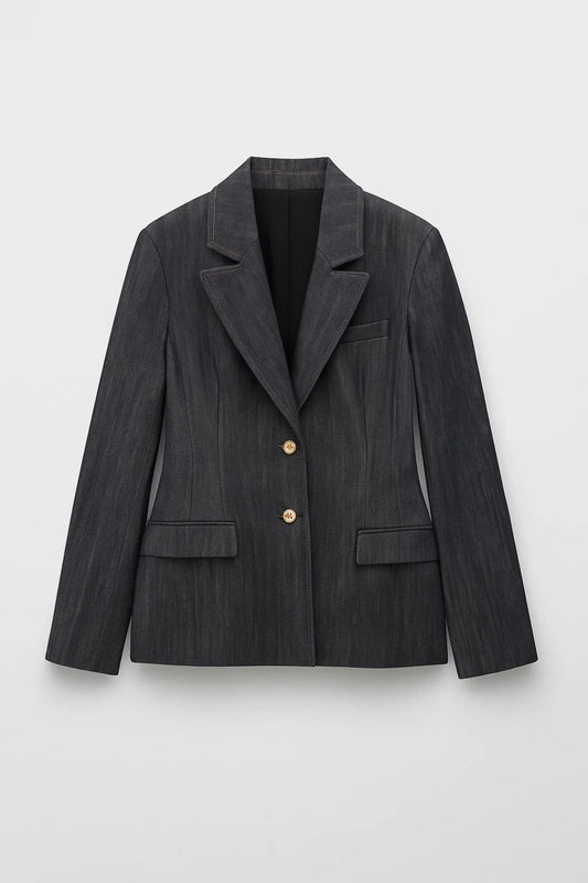 Dames Blazer Klassieke Fit met Gouden Knopen - StudioMarella