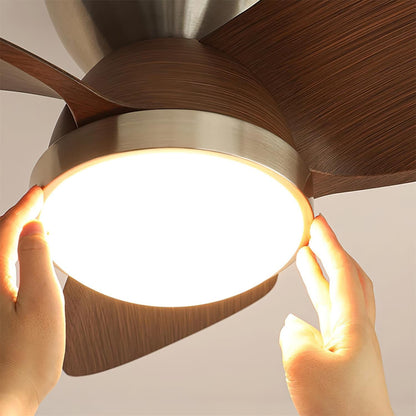 Plafondventilator met Verlichting Hout Metaal Ø61cm 18W 6 Snelheden Inclusief Afstandsbediening