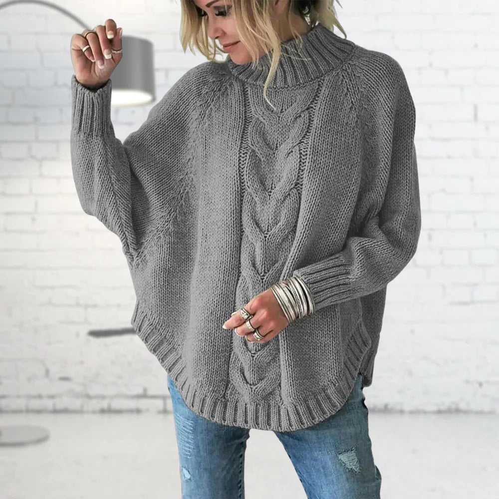 Vrouwen Trui Elegante Rollkragen Strikpullover