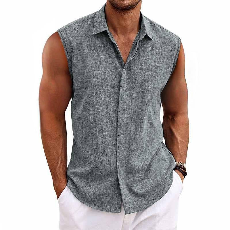 Mouwloze Tanktop Heren Comfortabel Ademend - StudioMarella