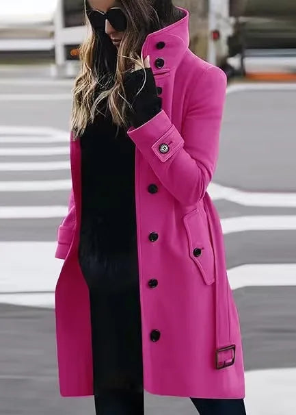 Dames Trenchcoat Waterdicht Lange Lengte