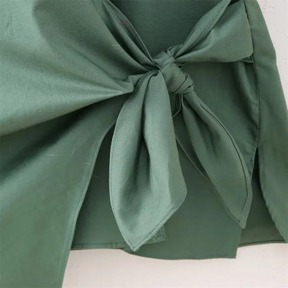Vrouwelijke Zomer Blouse van Katoen met V-Hals