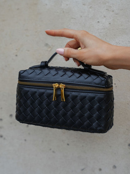 Kunstleer Schoudertas Gevlochten Stijl Compact
