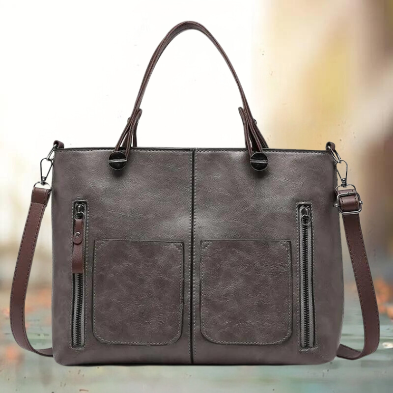 Leren Handtas voor Dames Vintage Stijl Duurzaam