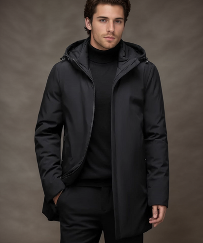 Heren Parka Warm Met Meerdere Zakken Modern Design