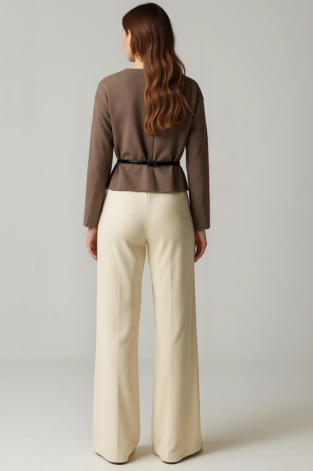 Dames Blazer Gekruist Model V-hals Elegant Stijl