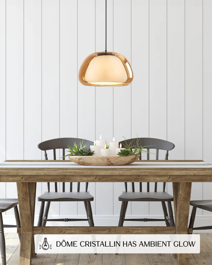 Luxe Glazen Hanglamp Met Mat En Transparant Glas In Minimalistisch Japandi Design