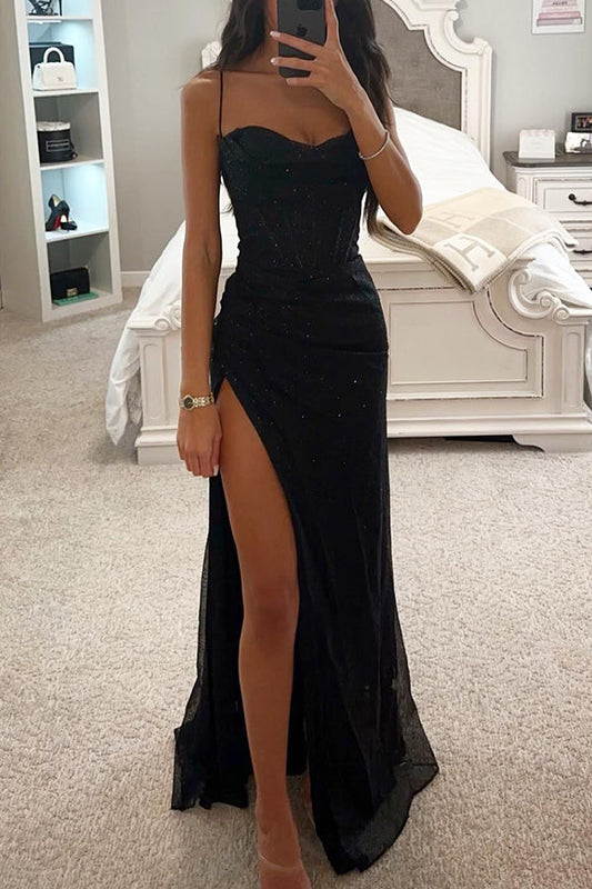 Elegante Avondjurk met Pailletten en Corset - StudioMarella