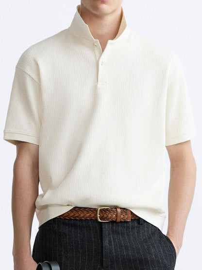 Witte Polo Korte Mouwen Heren Casual Kleding