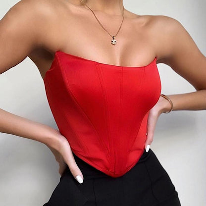 Theresa Strapless Dames Top | Elegante Mouwloze Top 2