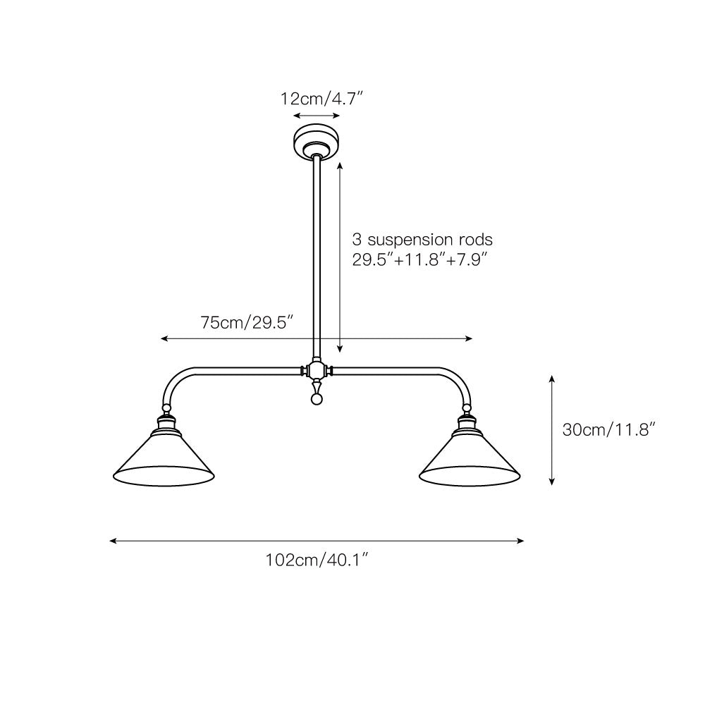 Luxe Design Hanglamp Met Witte Glazen Kappen Voor Eettafel En Keukeneiland In Messing Afwerking