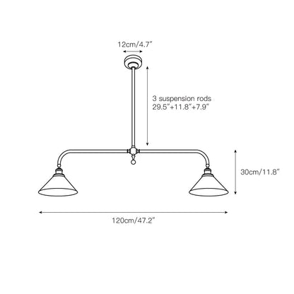 Luxe Design Hanglamp Met Witte Glazen Kappen Voor Eettafel En Keukeneiland In Messing Afwerking
