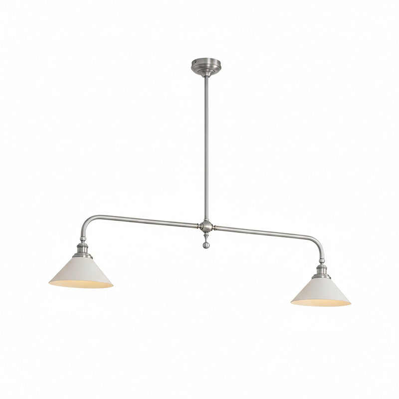 Luxe Design Hanglamp Met Witte Glazen Kappen Voor Eettafel En Keukeneiland In Messing Afwerking