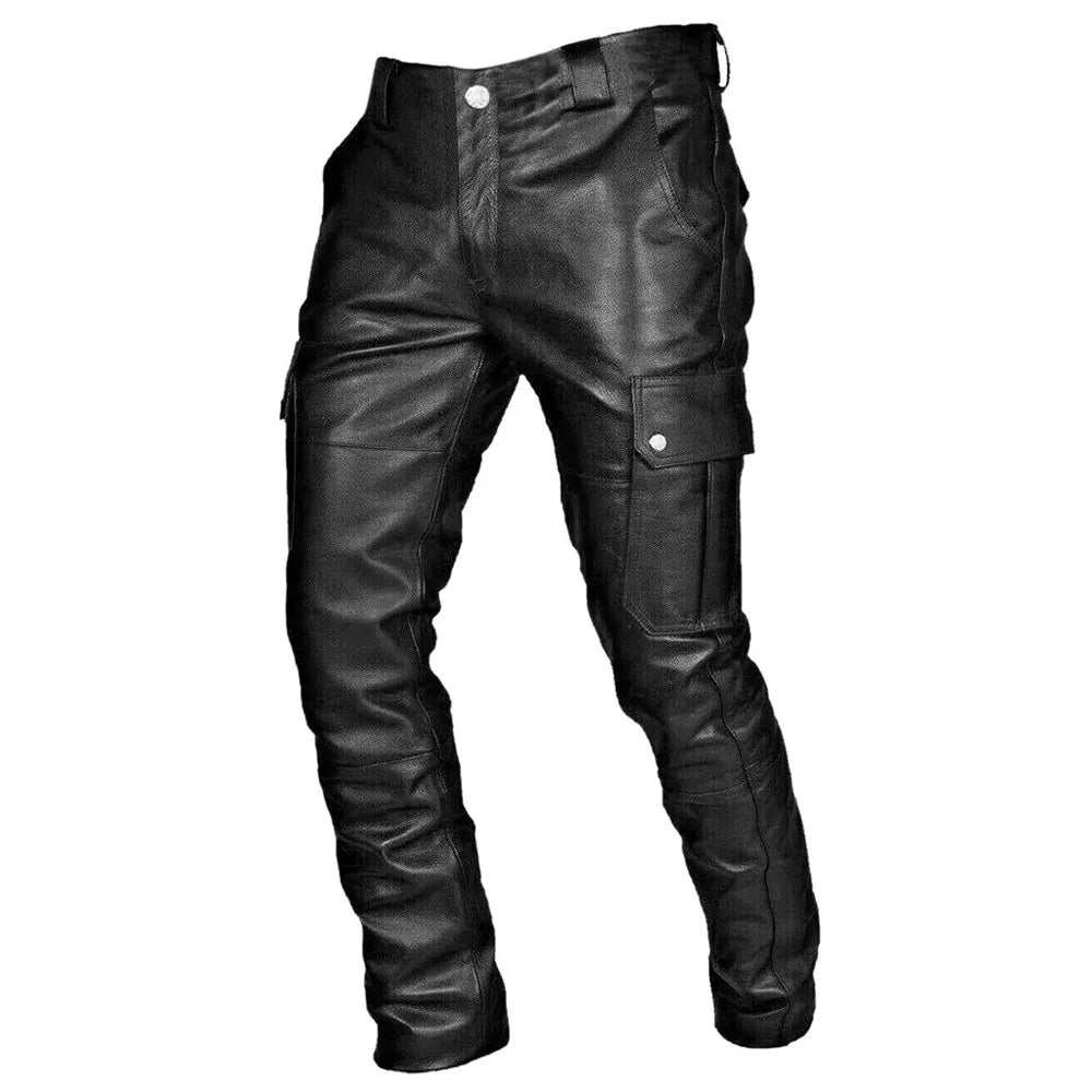 Leren Broek Imitatie Leer Pantalon