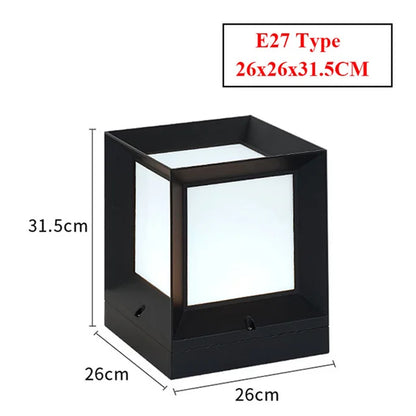 Buiten Staande Lamp Voor Oprit En Poort 12W LED Modern Zwart