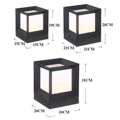 Buiten Staande Lamp Voor Oprit En Poort 12W LED Modern Zwart