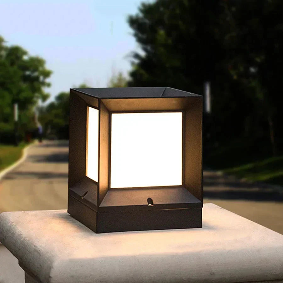 Buiten Staande Lamp Voor Oprit En Poort 12W LED Modern Zwart