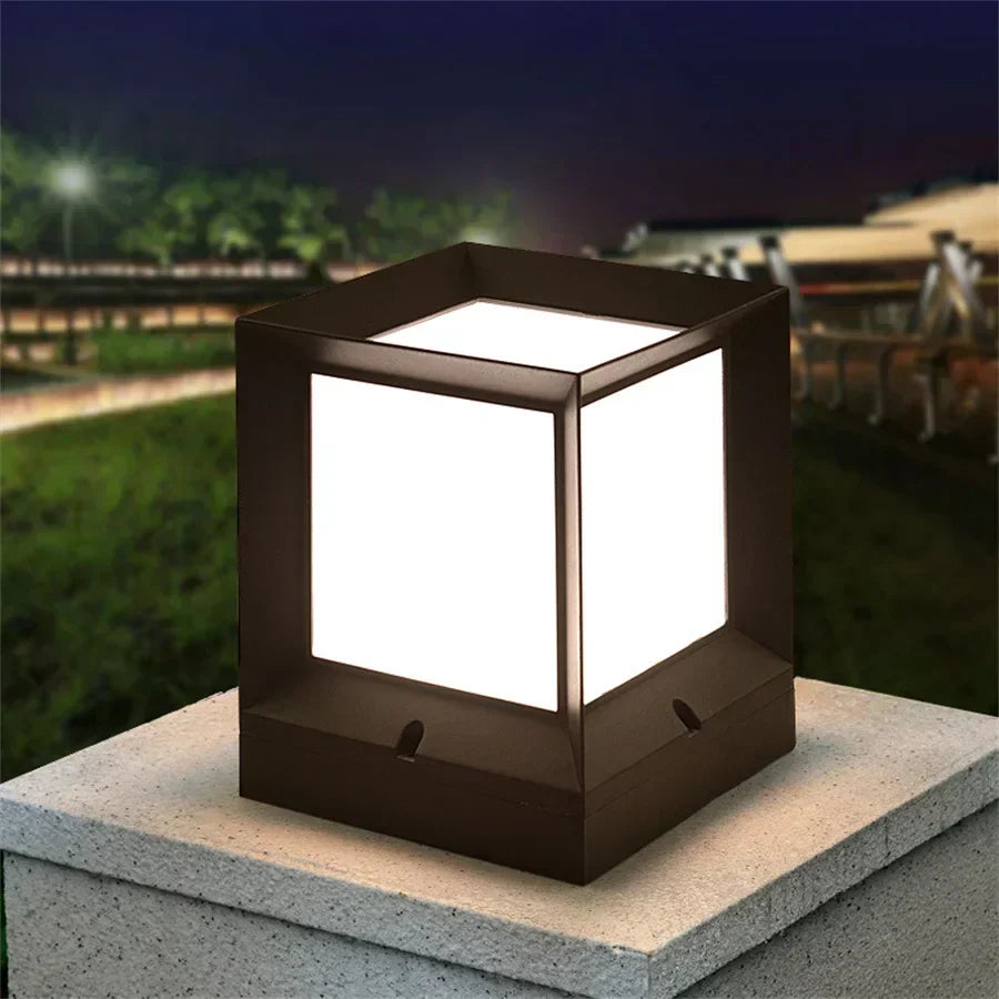 Buiten Staande Lamp Voor Oprit En Poort 12W LED Modern Zwart