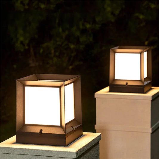 Buiten Staande Lamp Voor Oprit En Poort 12W LED Modern Zwart