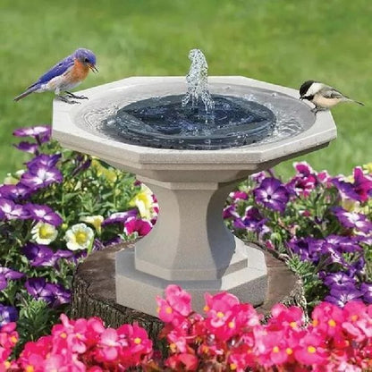 Zonne-energie Tuinfontein met Drijvend Design – Milieuvriendelijke Waterornament voor Vijver en Tuindecoratie