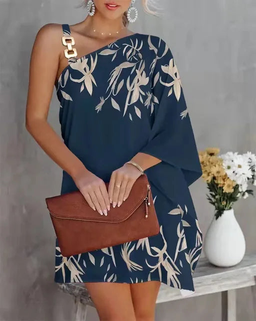 Kleurrijke Tie Dye Jurk Zomerse Halterhals Stijl