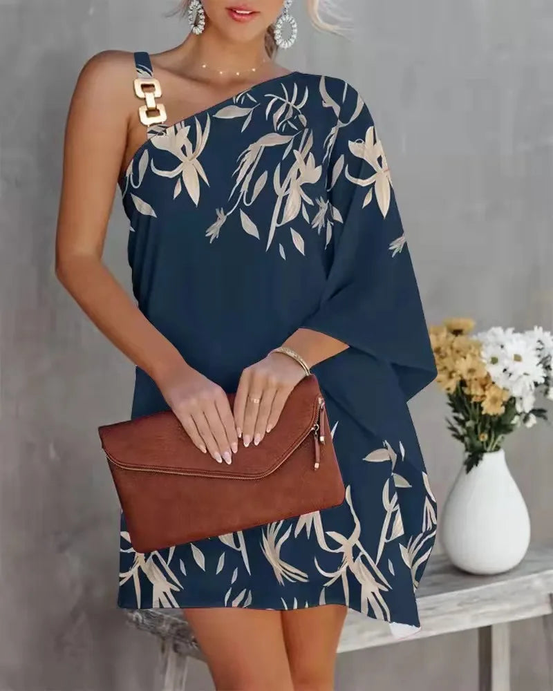 Kleurrijke Tie Dye Jurk Zomerse Halterhals Stijl