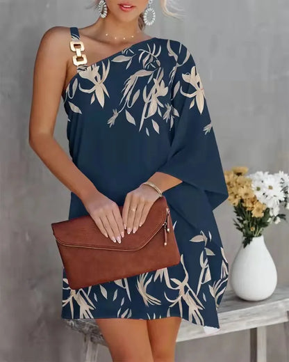 Kleurrijke Tie Dye Jurk Zomerse Halterhals Stijl