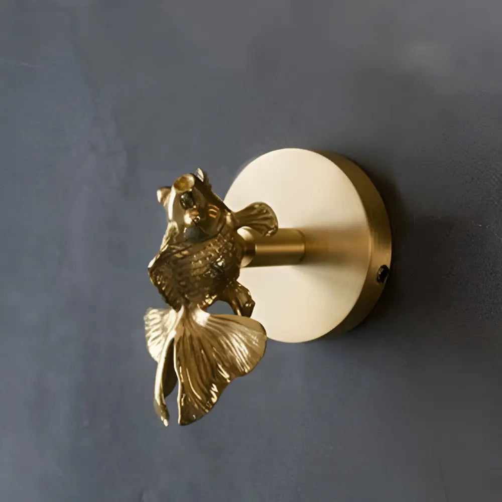 Wandhaak Massief Messing met Gouden Afwerking – Decoratief Dierenmotief voor Entree Slaapkamer Badkamer