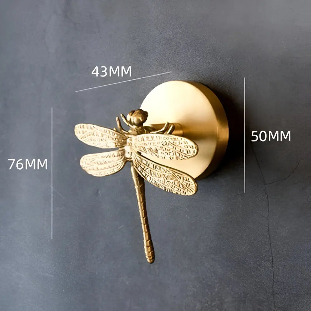 Wandhaak Massief Messing met Gouden Afwerking – Decoratief Dierenmotief voor Entree Slaapkamer Badkamer