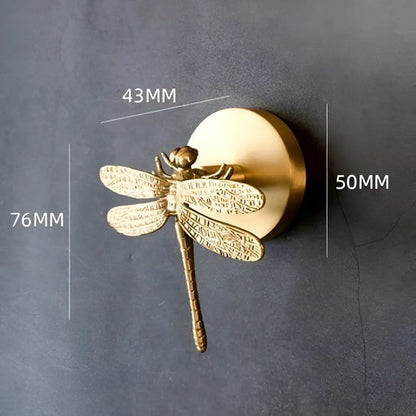 Wandhaak Massief Messing met Gouden Afwerking – Decoratief Dierenmotief voor Entree Slaapkamer Badkamer