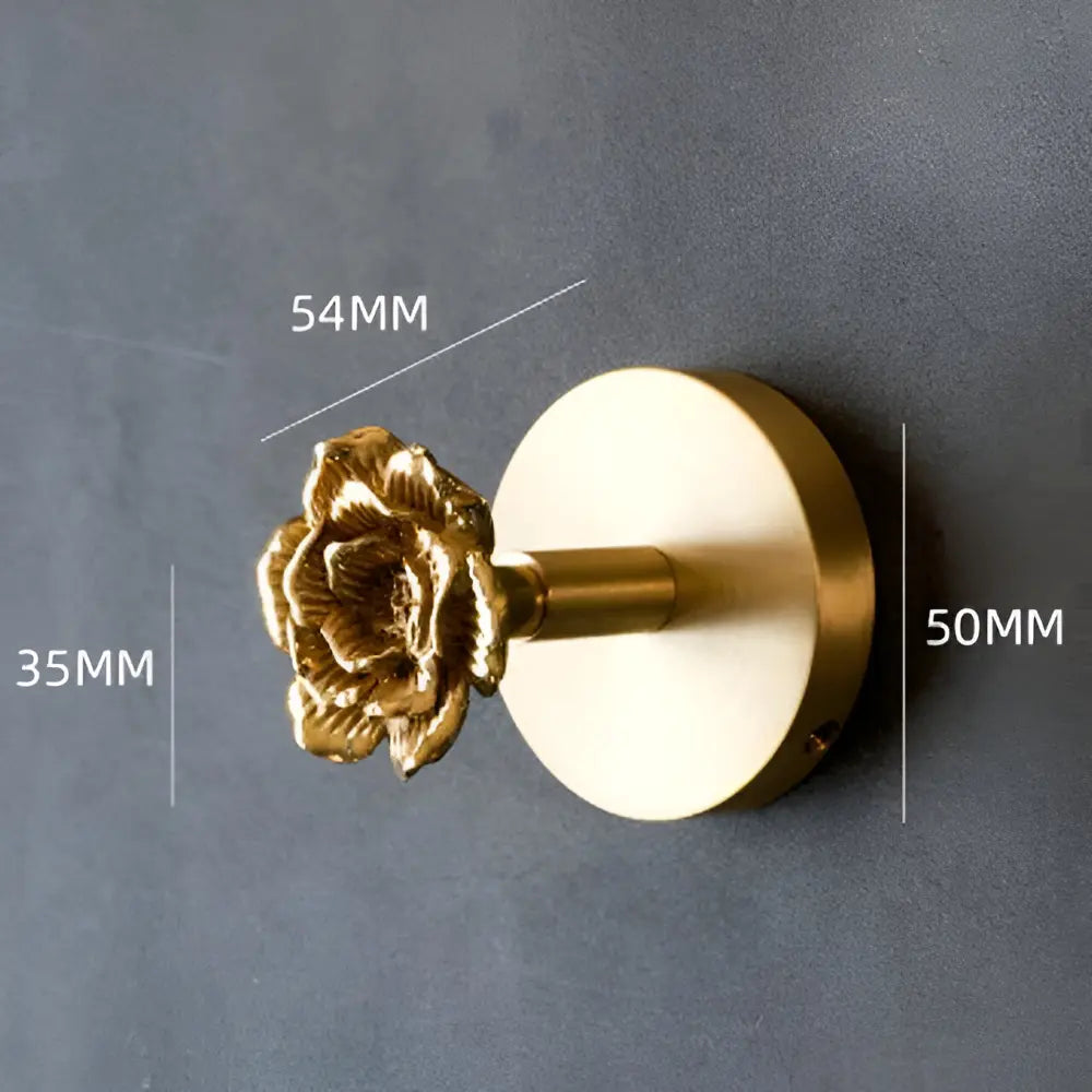 Wandhaak Massief Messing met Gouden Afwerking – Decoratief Dierenmotief voor Entree Slaapkamer Badkamer
