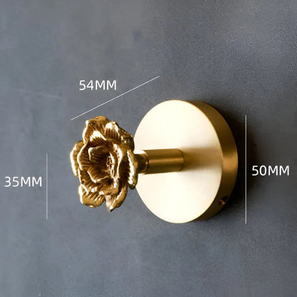 Wandhaak Massief Messing met Gouden Afwerking – Decoratief Dierenmotief voor Entree Slaapkamer Badkamer