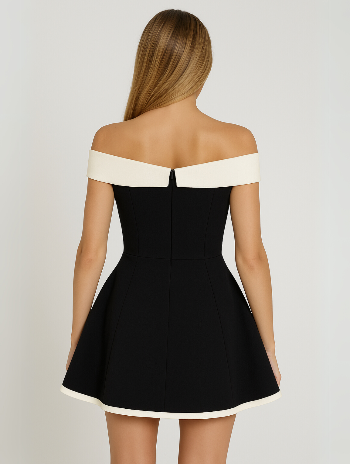 Tijdloze Off-Shoulder Mini-Jurk | Elegante Cocktailjurk 3