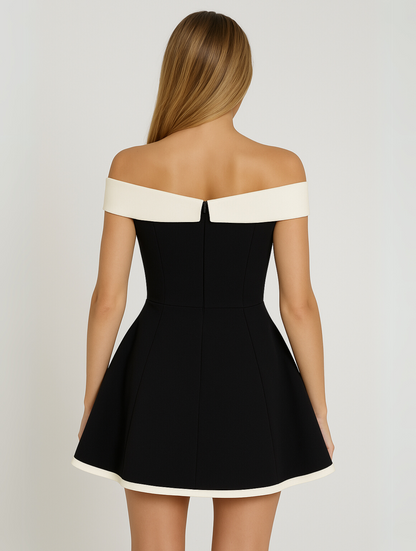 Tijdloze Off-Shoulder Mini-Jurk | Elegante Cocktailjurk 3