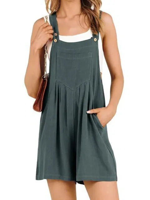 Linnen Jumpsuit Zomer Comfortabel Katoen - StudioMarella