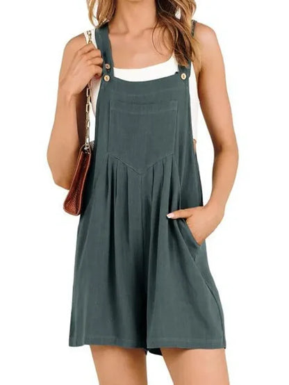 Linnen Jumpsuit Zomer Comfortabel Katoen - StudioMarella
