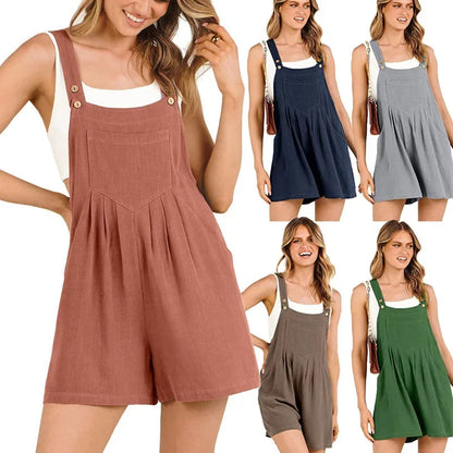 Linnen Jumpsuit Zomer Comfortabel Katoen