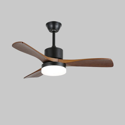 Moderne Plafondventilator met Verlichting Minimalistische Darian in Houtafwerking – Scandinavisch Ontwerp Ø126-132cm