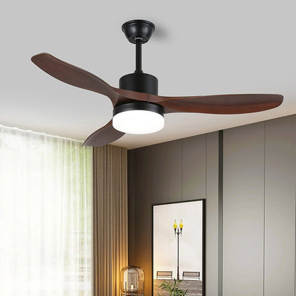 Scandinavisch geïnspireerde plafondventilator met verlichting en afstandsbediening – 6 snelheden, dimbaar LED, verkrijgbaar in 126 cm en 132 cm diameter